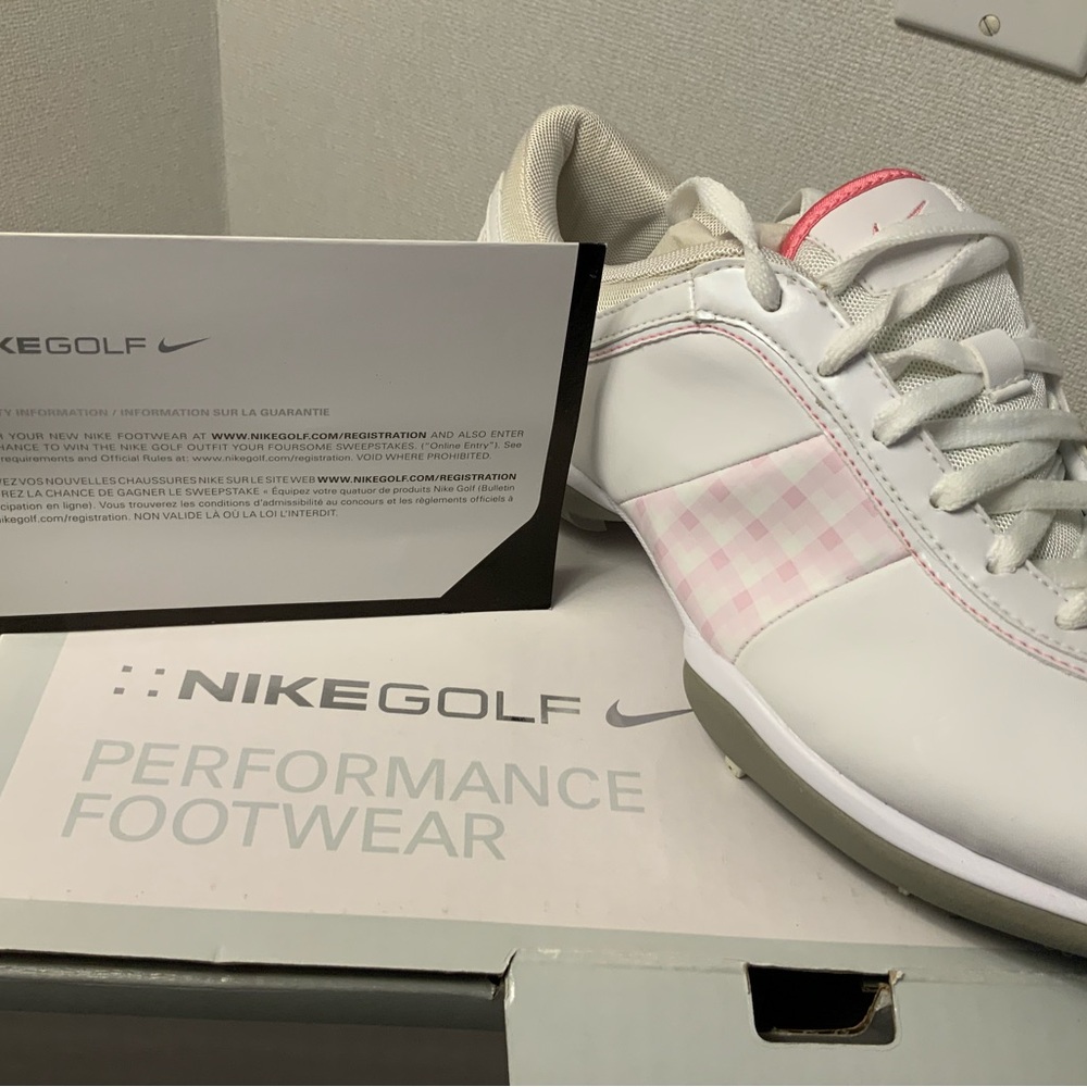 BRAND NEW - Nike Ace White/rose/Checkham womens golf shoes size 8.5!! - Picture 7 of 11